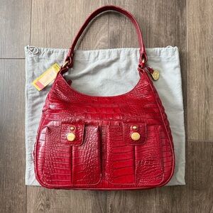 Brahmin Meaghan Red Melbourne shoulder bag, genuine leather NWT